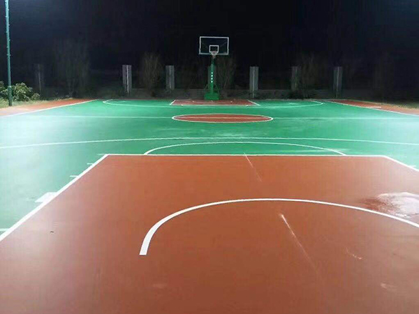 铜仁校园篮球场施工